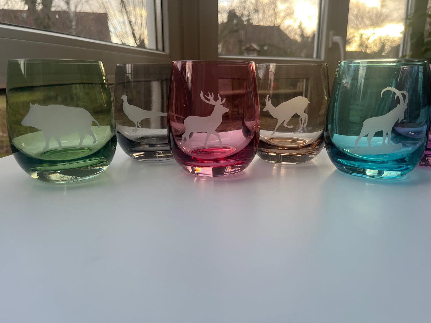 Wasserglas | Serie "Pastell L." | 6er Set