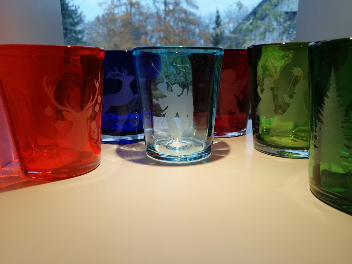 Wasserglas | Serie "Italy" | bunt | 6er Set