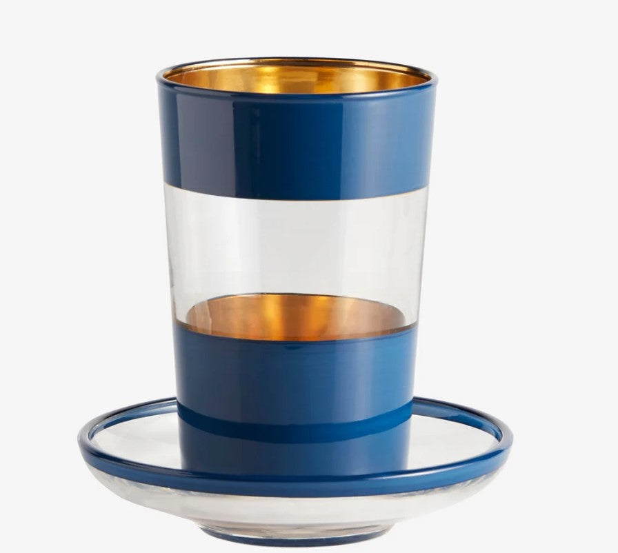 Tee & Espresso Glas blau