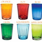 Wasserglas | Serie "Italy" | bunt | 6er Set